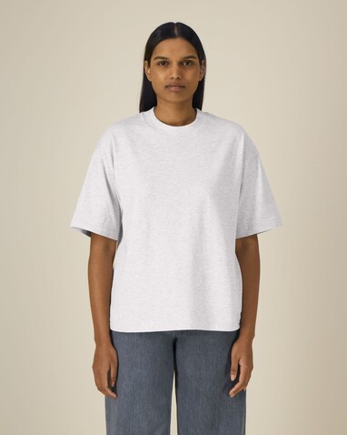 Asher - Das schwere Boxy Unisex-T-Shirt - Cool Heather Grey - XL bedrucken, Art.-Nr. STTU078C1461X