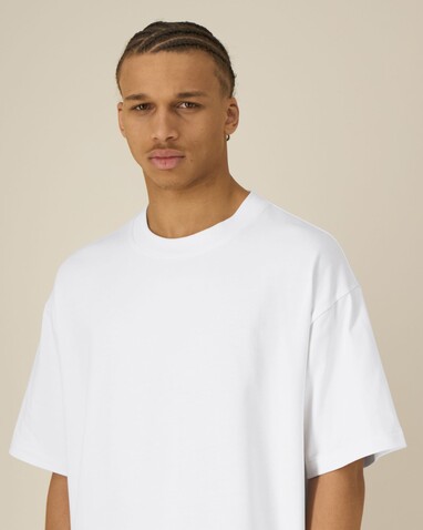 Asher - Das schwere Boxy Unisex-T-Shirt - White - XS bedrucken, Art.-Nr. STTU078C001XS