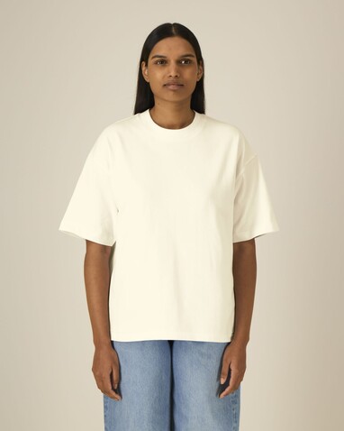 Asher - Das schwere Boxy Unisex-T-Shirt - Cream - L bedrucken, Art.-Nr. STTU078C3611L