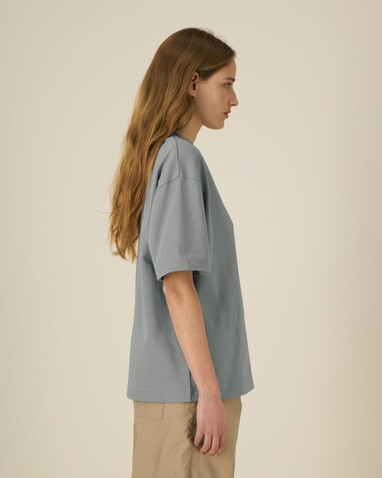 Asher - Das schwere Boxy Unisex-T-Shirt - Misty Grey - S bedrucken, Art.-Nr. STTU078C1381S