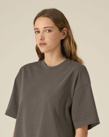 Asher - Das schwere Boxy Unisex-T-Shirt - Mocha - M bedrucken, Art.-Nr. STTU078C1351M