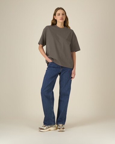 Asher - Das schwere Boxy Unisex-T-Shirt - Mocha - M bedrucken, Art.-Nr. STTU078C1351M