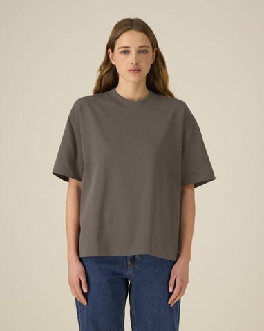 Asher - Das schwere Boxy Unisex-T-Shirt - Mocha - XXS bedrucken, Art.-Nr. STTU078C1352S Asher - Das schwere Boxy Unisex-T-Shirt - Mocha - XXS bedrucken, Art.-Nr. STTU078C1352S