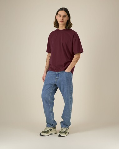 Breezer - Das Relaxed Unisex-T-Shirt - Burgundy - 3XL bedrucken, Art.-Nr. STTU964C2443X