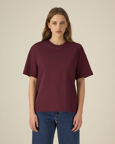 Breezer - Das Relaxed Unisex-T-Shirt - Burgundy - XXL bedrucken, Art.-Nr. STTU964C2442X