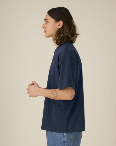 Breezer - Das Relaxed Unisex-T-Shirt - French Navy - S bedrucken, Art.-Nr. STTU964C7271S