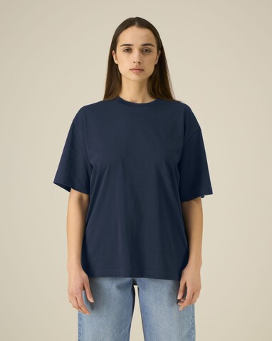 Breezer - Das Relaxed Unisex-T-Shirt - French Navy - S bedrucken, Art.-Nr. STTU964C7271S