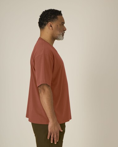 Breezer - Das Relaxed Unisex-T-Shirt - Heritage Brown - M bedrucken, Art.-Nr. STTU964C7301M