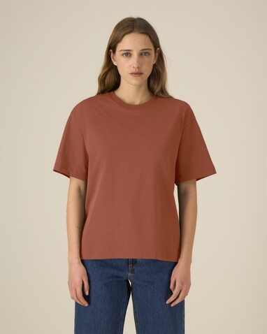 Breezer - Das Relaxed Unisex-T-Shirt - Heritage Brown - M bedrucken, Art.-Nr. STTU964C7301M