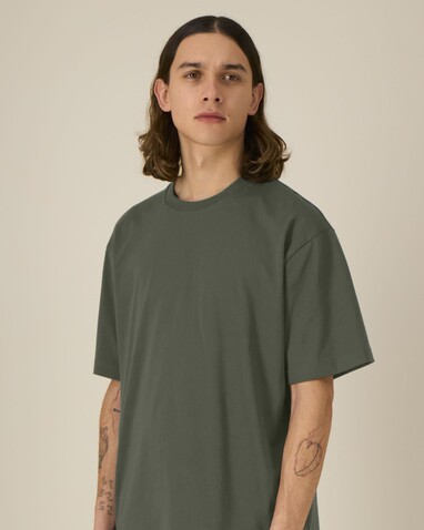 Breezer - Das Relaxed Unisex-T-Shirt - Khaki - XL bedrucken, Art.-Nr. STTU964C2231X