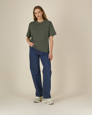Breezer - Das Relaxed Unisex-T-Shirt - Khaki - XL bedrucken, Art.-Nr. STTU964C2231X