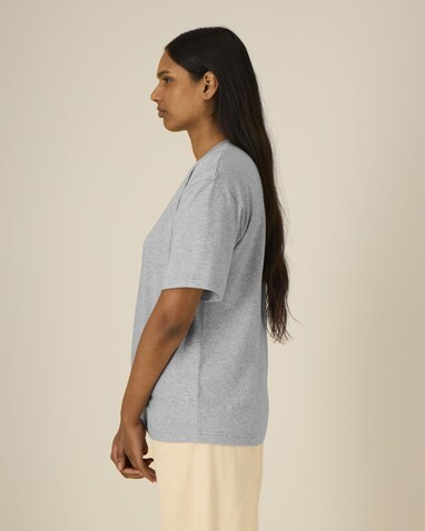 Breezer - Das Relaxed Unisex-T-Shirt - Heather Grey - S bedrucken, Art.-Nr. STTU964C2501S