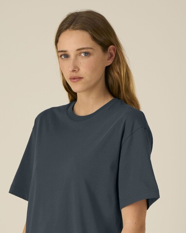 Breezer - Das Relaxed Unisex-T-Shirt - India Ink Grey - XXL bedrucken, Art.-Nr. STTU964C7152X