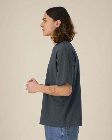 Breezer - Das Relaxed Unisex-T-Shirt - India Ink Grey - XXL bedrucken, Art.-Nr. STTU964C7152X
