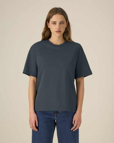 Breezer - Das Relaxed Unisex-T-Shirt - India Ink Grey - S bedrucken, Art.-Nr. STTU964C7151S