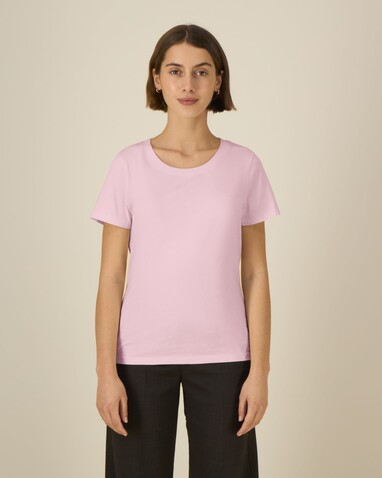 Stella Expresser 2.0 - Das Fitted Damen-T-Shirt - Cotton Pink - S bedrucken, Art.-Nr. STTW079C0051S Stella Expresser 2.0 - Das Fitted Damen-T-Shirt - Cotton Pink - S bedrucken, Art.-Nr. STTW079C0051S