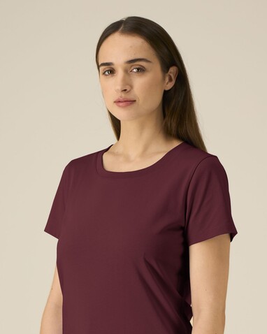 Stella Expresser 2.0 - Das Fitted Damen-T-Shirt - Burgundy - XS bedrucken, Art.-Nr. STTW079C244XS Stella Expresser 2.0 - Das Fitted Damen-T-Shirt - Burgundy - XS bedrucken, Art.-Nr. STTW079C244XS