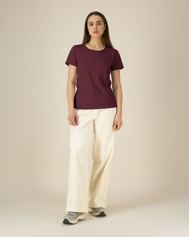 Stella Expresser 2.0 - Das Fitted Damen-T-Shirt - Burgundy - L bedrucken, Art.-Nr. STTW079C2441L Stella Expresser 2.0 - Das Fitted Damen-T-Shirt - Burgundy - L bedrucken, Art.-Nr. STTW079C2441L