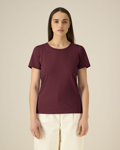 Stella Expresser 2.0 - Das Fitted Damen-T-Shirt - Burgundy - L bedrucken, Art.-Nr. STTW079C2441L Stella Expresser 2.0 - Das Fitted Damen-T-Shirt - Burgundy - L bedrucken, Art.-Nr. STTW079C2441L