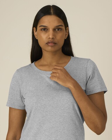 Stella Expresser 2.0 - Das Fitted Damen-T-Shirt - Heather Grey - S bedrucken, Art.-Nr. STTW079C2501S