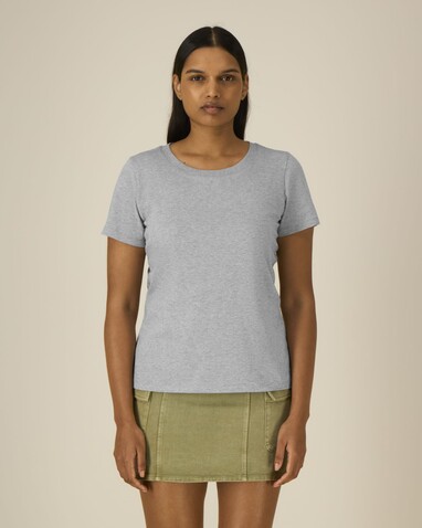 Stella Expresser 2.0 - Das Fitted Damen-T-Shirt - Heather Grey - S bedrucken, Art.-Nr. STTW079C2501S