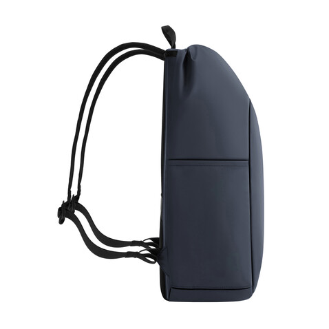 Urban wasserabweisender Anti-Diebstahl Rucksack navy blau, schwarz bedrucken, Art.-Nr. P706.2825
