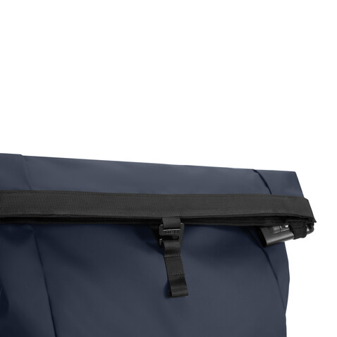 Urban wasserabweisender Anti-Diebstahl Rucksack navy blau, schwarz bedrucken, Art.-Nr. P706.2825