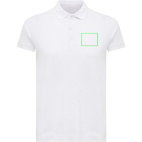 IQONIQ Yosemite Damen Piqué-Poloshirt aus rec. Baumwolle recycled white bedrucken, Art.-Nr. T4200.004.XXS