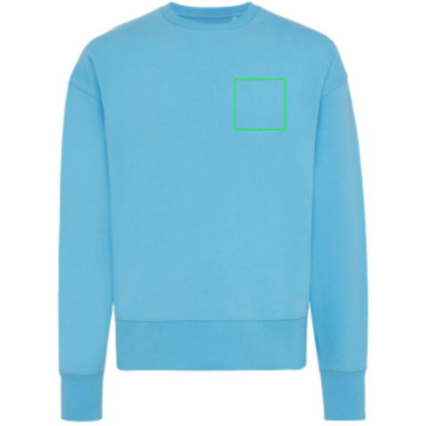 IQONIQ Kruger Relax-Rundhals-Sweater aus recycelt. Baumwolle tranquil blue bedrucken, Art.-Nr. T9302.010.XXXL IQONIQ Kruger Relax-Rundhals-Sweater aus recycelt. Baumwolle tranquil blue bedrucken, Art.-Nr. T9302.010.XXXL