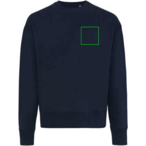IQONIQ Kruger Relax-Rundhals-Sweater aus recycelt. Baumwolle navy blau bedrucken, Art.-Nr. T9302.002.S IQONIQ Kruger Relax-Rundhals-Sweater aus recycelt. Baumwolle navy blau bedrucken, Art.-Nr. T9302.002.S