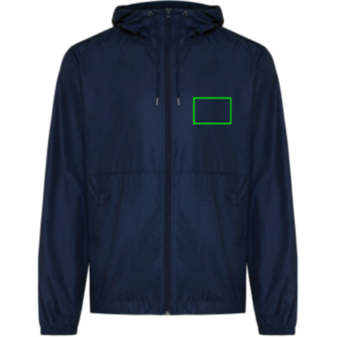 IQONIQ Logan Lightweight Jacke aus recyceltem Polyester navy blau bedrucken, Art.-Nr. T9701.002.4XL