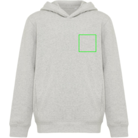 IQONIQ Yengo KidsHoodie mit Seitentaschen aus rec. Baumwolle light heather grey bedrucken, Art.-Nr. T6404.032.910 IQONIQ Yengo KidsHoodie mit Seitentaschen aus rec. Baumwolle light heather grey bedrucken, Art.-Nr. T6404.032.910