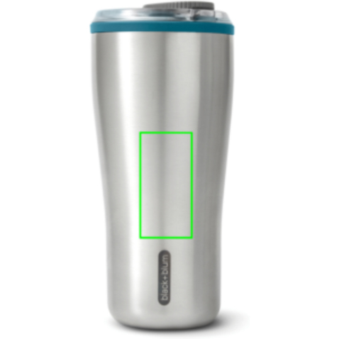 Black+Blum isolierter Reisebecher 600ml turkis bedrucken, Art.-Nr. P439.1433