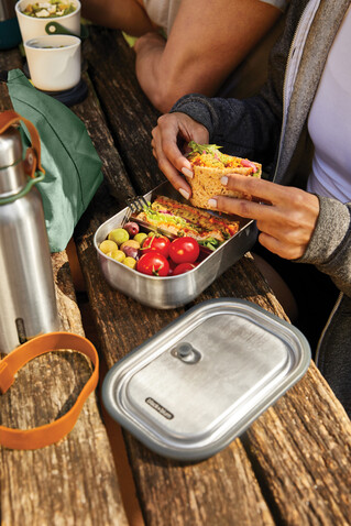 Black+Blum Stainless Steel Lunch Box groß orange bedrucken, Art.-Nr. P439.0008