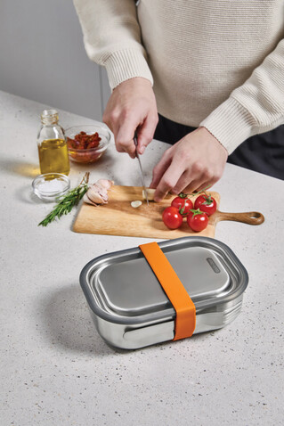 Black+Blum Stainless Steel Lunch Box groß orange bedrucken, Art.-Nr. P439.0008