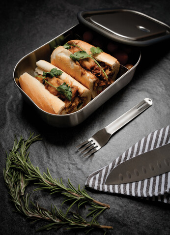 Black+Blum Stainless Steel Lunch Box groß orange bedrucken, Art.-Nr. P439.0008