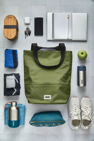 Black+Blum isolierte 16L Trage- &amp; Kühltasche Moosgrün bedrucken, Art.-Nr. P439.1934