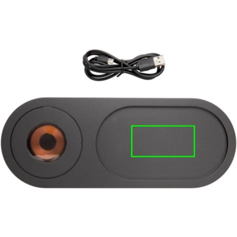 Encore 10W Wireless Charging Ablage schwarz bedrucken, Art.-Nr. P308.591