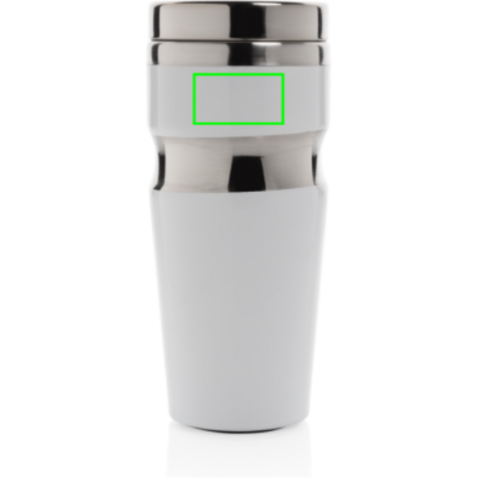 Contour Becher grau, silber bedrucken, Art.-Nr. P432.532