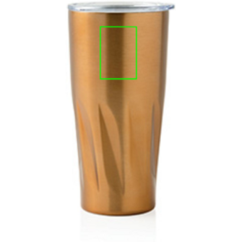Kupfer-Vakuum Isolierbecher gold bedrucken, Art.-Nr. P432.860