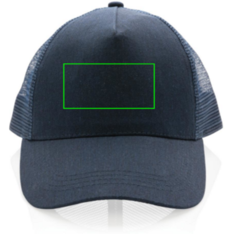 Impact AWARE™ 190gr Brushed rCotton 5 Panel Trucker-Cap navy blau bedrucken, Art.-Nr. P453.359 Impact AWARE™ 190gr Brushed rCotton 5 Panel Trucker-Cap navy blau bedrucken, Art.-Nr. P453.359