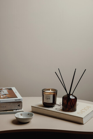 VINGA Nordic Essence Ambiente-Set off white, dunkelbraun bedrucken, Art.-Nr. V2620619