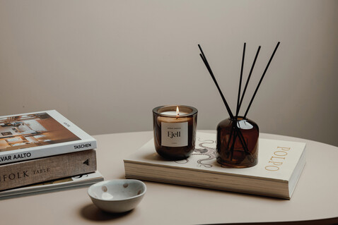 VINGA Nordic Essence Ambiente-Set off white, dunkelbraun bedrucken, Art.-Nr. V2620619