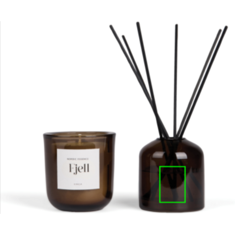 VINGA Nordic Essence Ambiente-Set off white, dunkelbraun bedrucken, Art.-Nr. V2620619