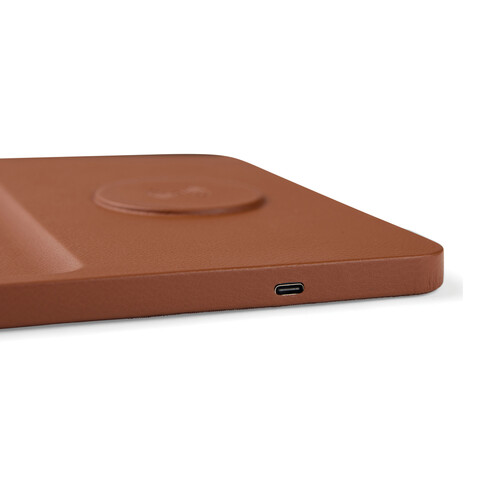 VINGA Timo RCS Desk-Charger und Ablage braun bedrucken, Art.-Nr. V3080009