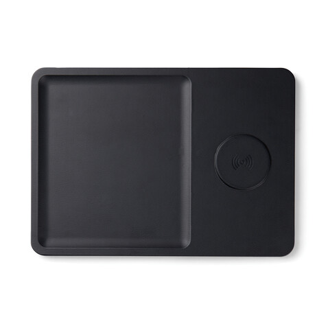 VINGA Timo RCS Desk-Charger und Ablage schwarz bedrucken, Art.-Nr. V3080001