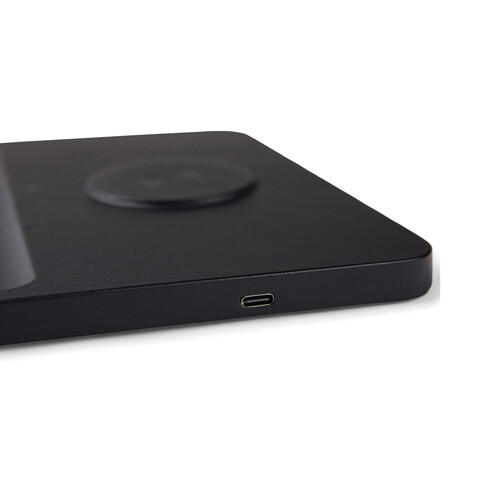 VINGA Timo RCS Desk-Charger und Ablage schwarz bedrucken, Art.-Nr. V3080001