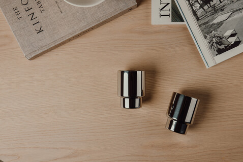 VINGA Nagano RCS recycelte Edelstahlbecher, 2er-Set reflektierend bedrucken, Art.-Nr. V4320502