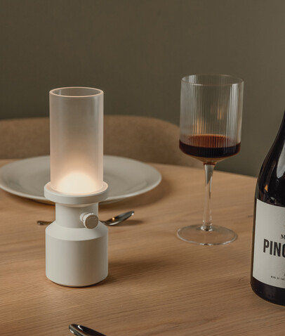 VINGA Niori RCS Tischlampe weiß bedrucken, Art.-Nr. V5130303