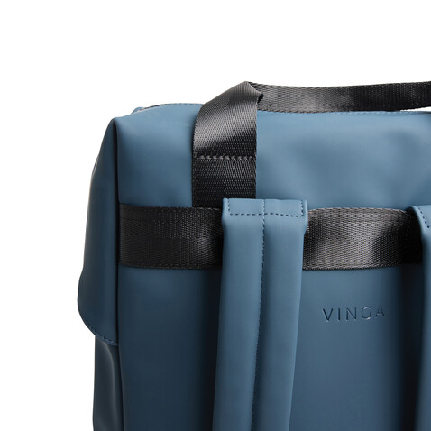 VINGA Baltimore RCS Tote Rucksack navy blau bedrucken, Art.-Nr. V7050025